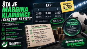 Šta je margina kladionice i kako utiče na kvotu? – Iza Kvote