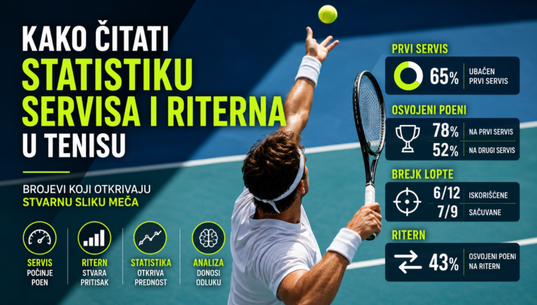 Statistika servisa i riterna u analizi teniskog meča
