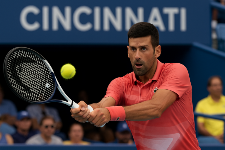 Novak Đoković u Sinsinatiju — featured slika za članak "Novak Đoković u Sinsinatiju: šta plasman na turniru znači pred US Open"