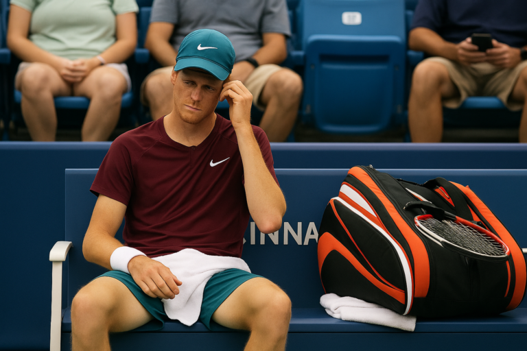 Sinnerovo povlačenje iz Sinsinatija — featured slika za članak "Sinnerovo povlačenje iz Sinsinatija: šta menja pred US Open"