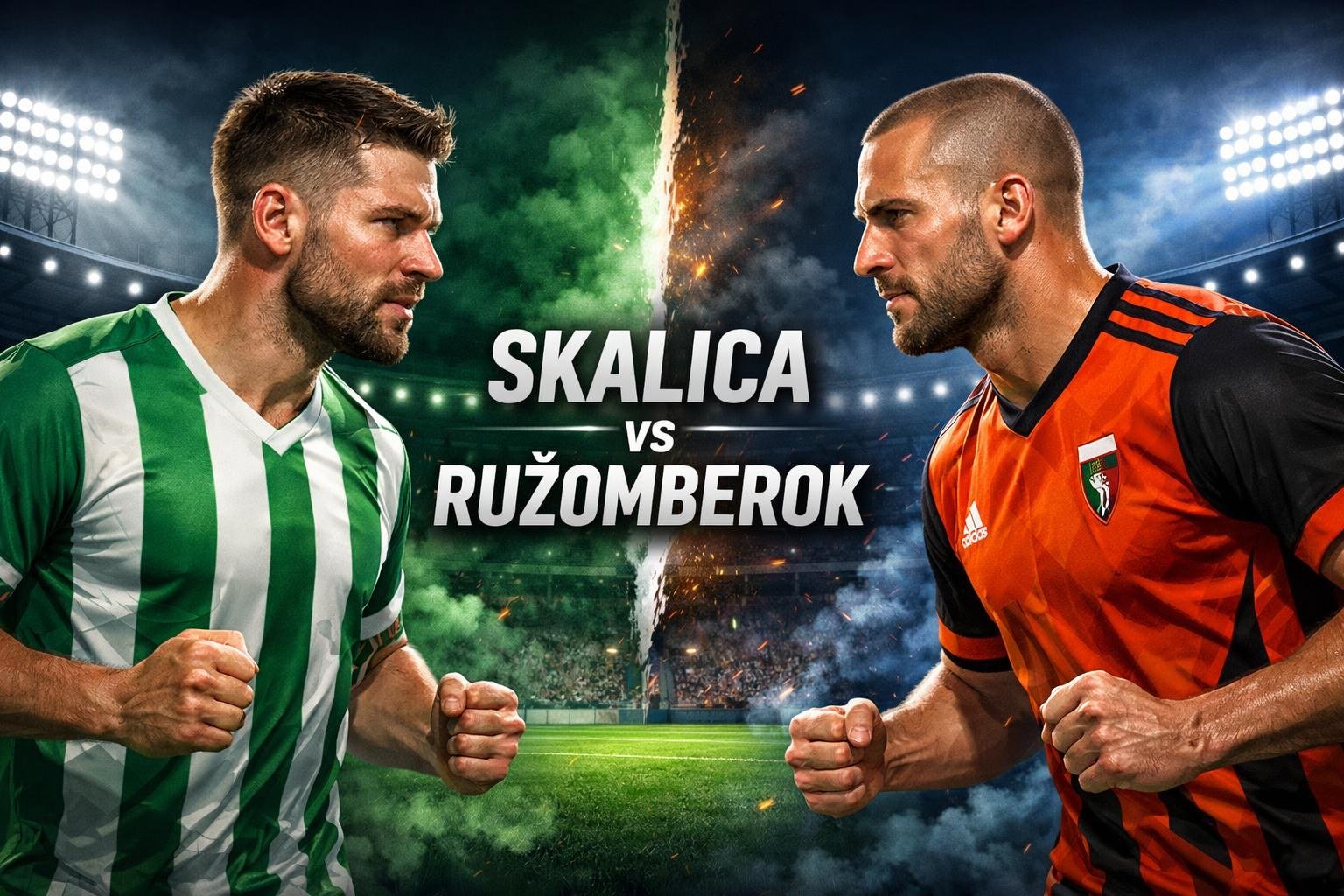 Skalica – Ružomberok manje od 2.5 gola, ilustracija fudbalskog duela