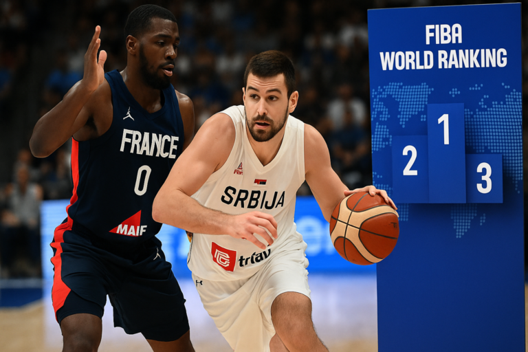 Srbija u FIBA svetskom rangu — featured slika za članak "Srbija u FIBA svetskom rangu: Window 4 i duel sa Francuskom mogu da pomere podijum"