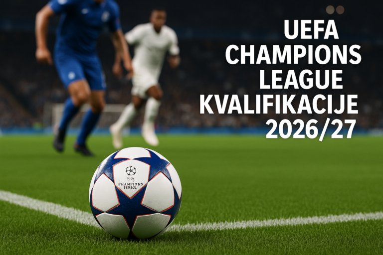 UEFA Champions League kvalifikacije 2026/27 — featured slika za članak "UEFA Champions League kvalifikacije 2026/27: plej-of je poslednja prepreka pred liga fazom"