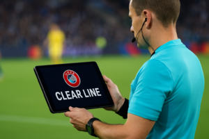 UEFA Clear Line — featured slika za članak "UEFA Clear Line: šta nova baza sudijskih odluka menja za Evropu"