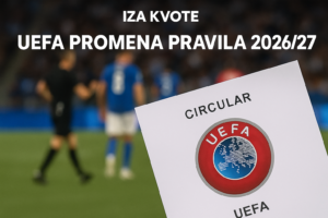 UEFA promena pravila 2026/27 — featured slika za članak "UEFA promena pravila za 2026/27: šta je potvrđeno i šta znači za klubove"