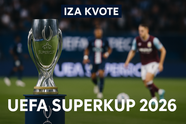 UEFA Superkup 2026 — featured slika za članak "UEFA Superkup 2026: šta novi kalendar i pravila otkrivaju o evropskom fudbalu"
