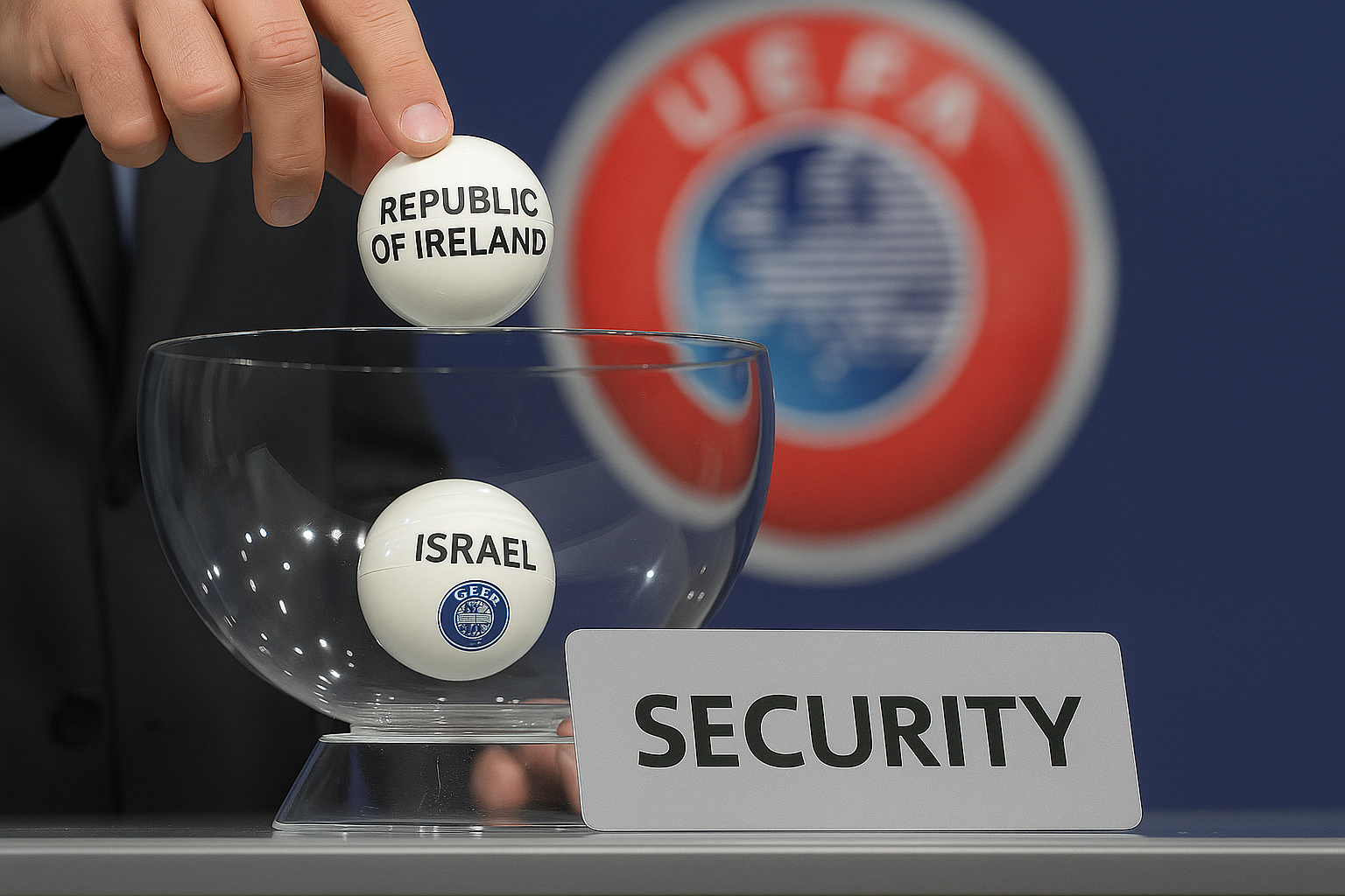 UEFA bezbednosni žrebovi — featured slika za članak "UEFA i bezbednosni žrebovi: šta znači zahtev FAI za Republiku Irsku i Izrael"