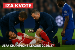 UEFA Champions League 2026/27 pravilo o zameni zbog dugotrajne povrede — featured slika za članak "UEFA Champions League 2026/27: pravilo o zameni zbog dugotrajne povrede menja ranu ligašku fazu"