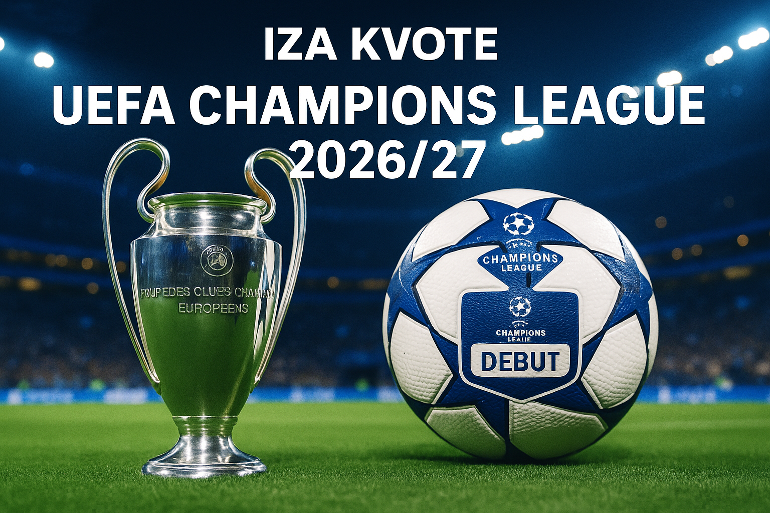 UEFA Champions League 2026/27 — featured slika za članak "UEFA Champions League 2026/27: šta start ligaške faze i „Debut Patch“ menjaju pred prvo kolo"
