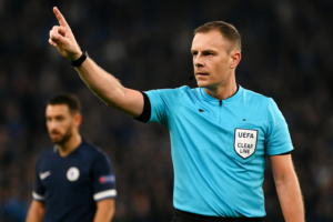UEFA Clear Line — featured slika za članak "UEFA Clear Line i doslednost suđenja: šta nova sezona 2026/27 menja za evropski fudbal"