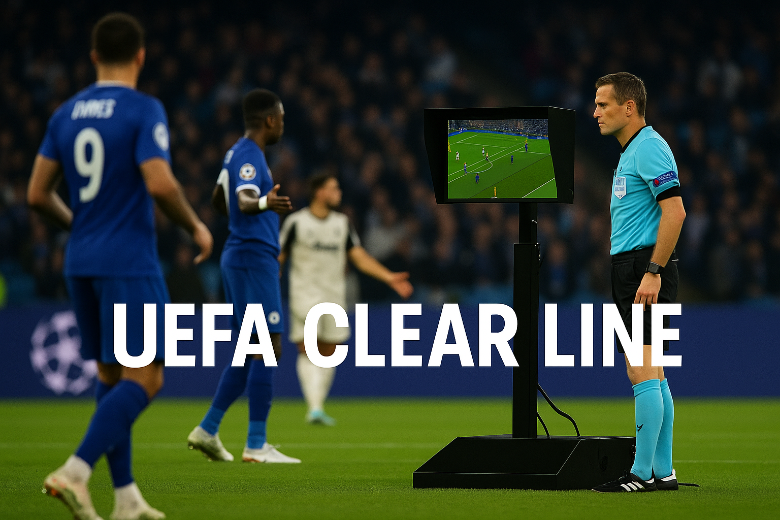 UEFA Clear Line — featured slika za članak "UEFA Clear Line i VAR transparentnost u Ligi šampiona 2026/27: šta se menja za suđenje"
