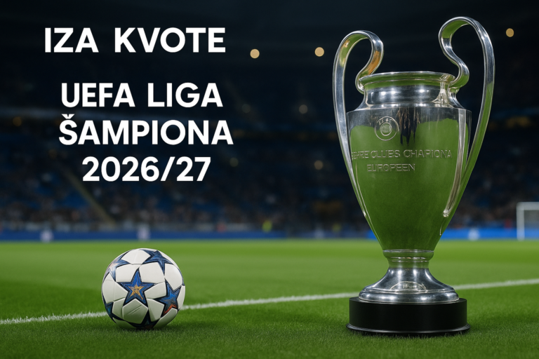 UEFA Liga šampiona 2026/27 — featured slika za članak "UEFA Liga šampiona 2026/27: start ligaške faze i raspored prvog kola"