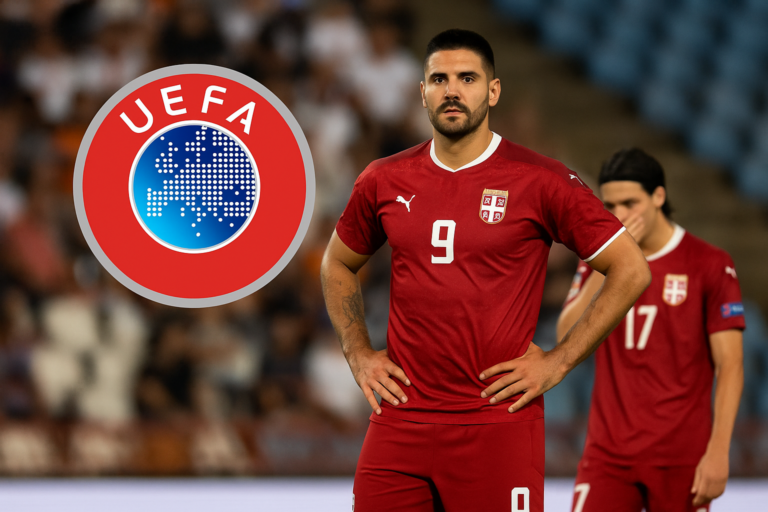 UEFA kazna za Srbiju — featured slika za članak "UEFA kazna za Srbiju: šta znači odluka o 40.000 evra i uslovnoj zabrani"