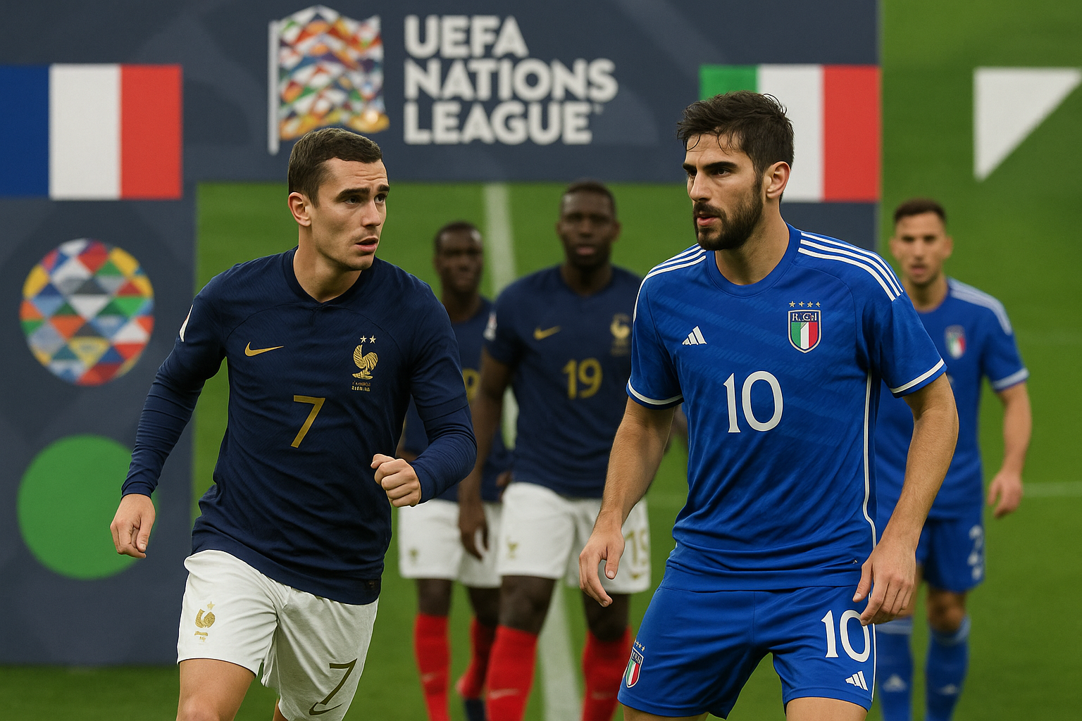 UEFA Liga nacija 2026/27 Francuska Italija — featured slika za članak "UEFA Liga nacija 2026/27: Francuska – Italija kao test za vrh i za tabelu"