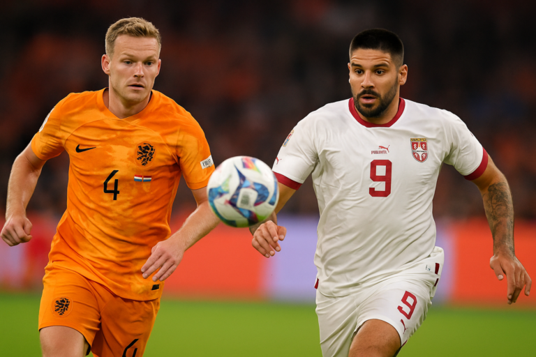 Holandija – Srbija — featured slika za članak "UEFA Liga nacija 2026/27: Holandija – Srbija kao prelomni meč grupe A2"