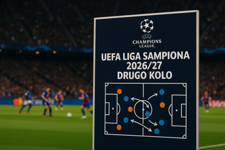 UEFA Liga šampiona 2026/27 drugo kolo — featured slika za članak "UEFA Liga šampiona 2026/27: drugo kolo ligaške faze otkriva prvi pravi raspored snaga"